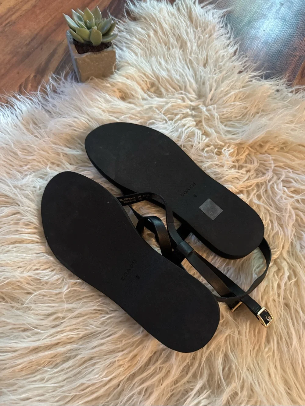 Coach Gracey Espadrille Thong Sandals
